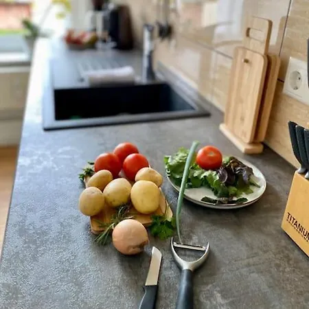 2-zimmer Zentral In Ferdinandshof, Wlan Modern Appartamento *